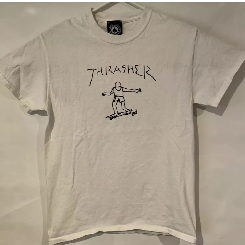 Thrasher skateboarding Spell Out logo t shirt